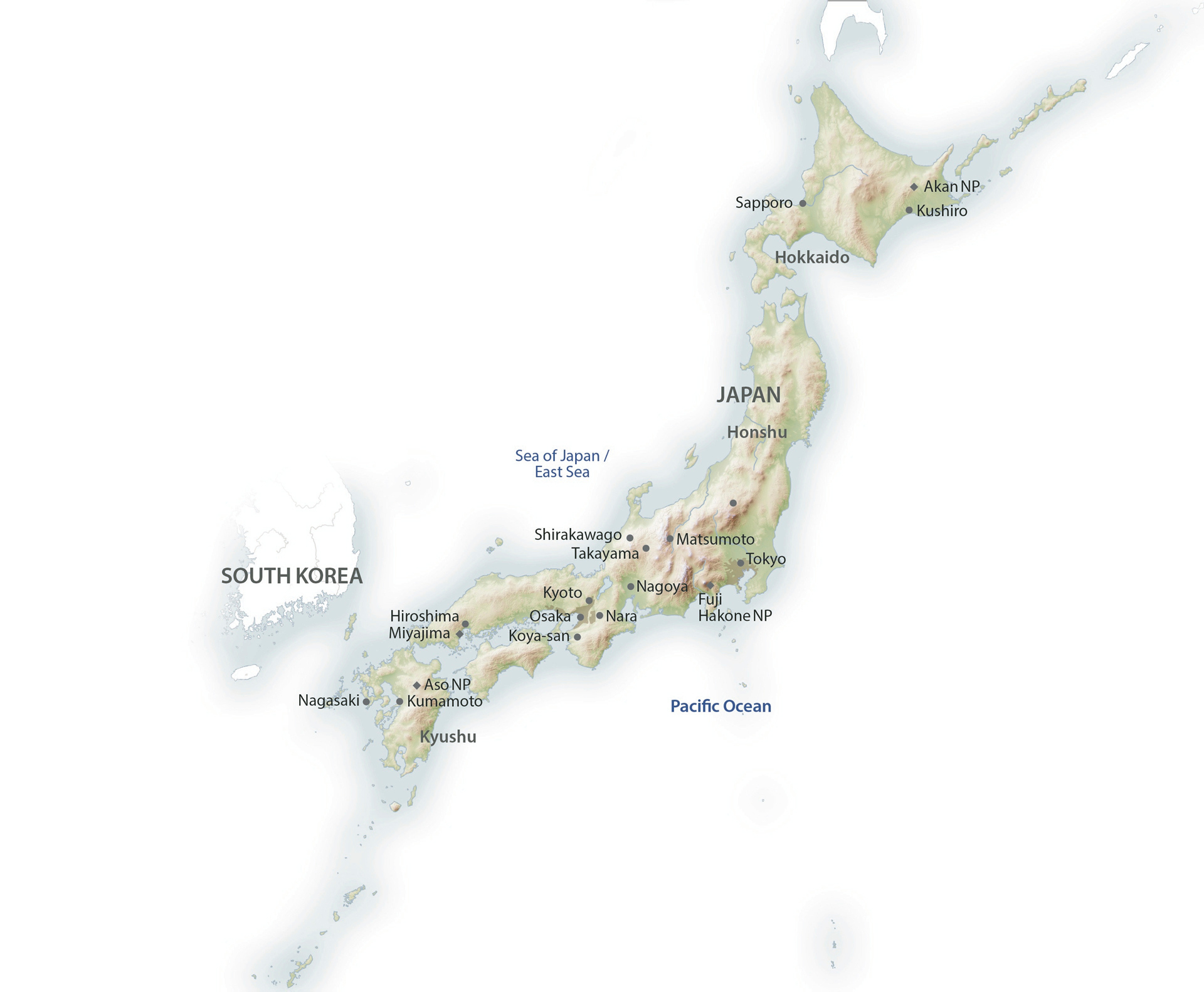 Japan Landkarte