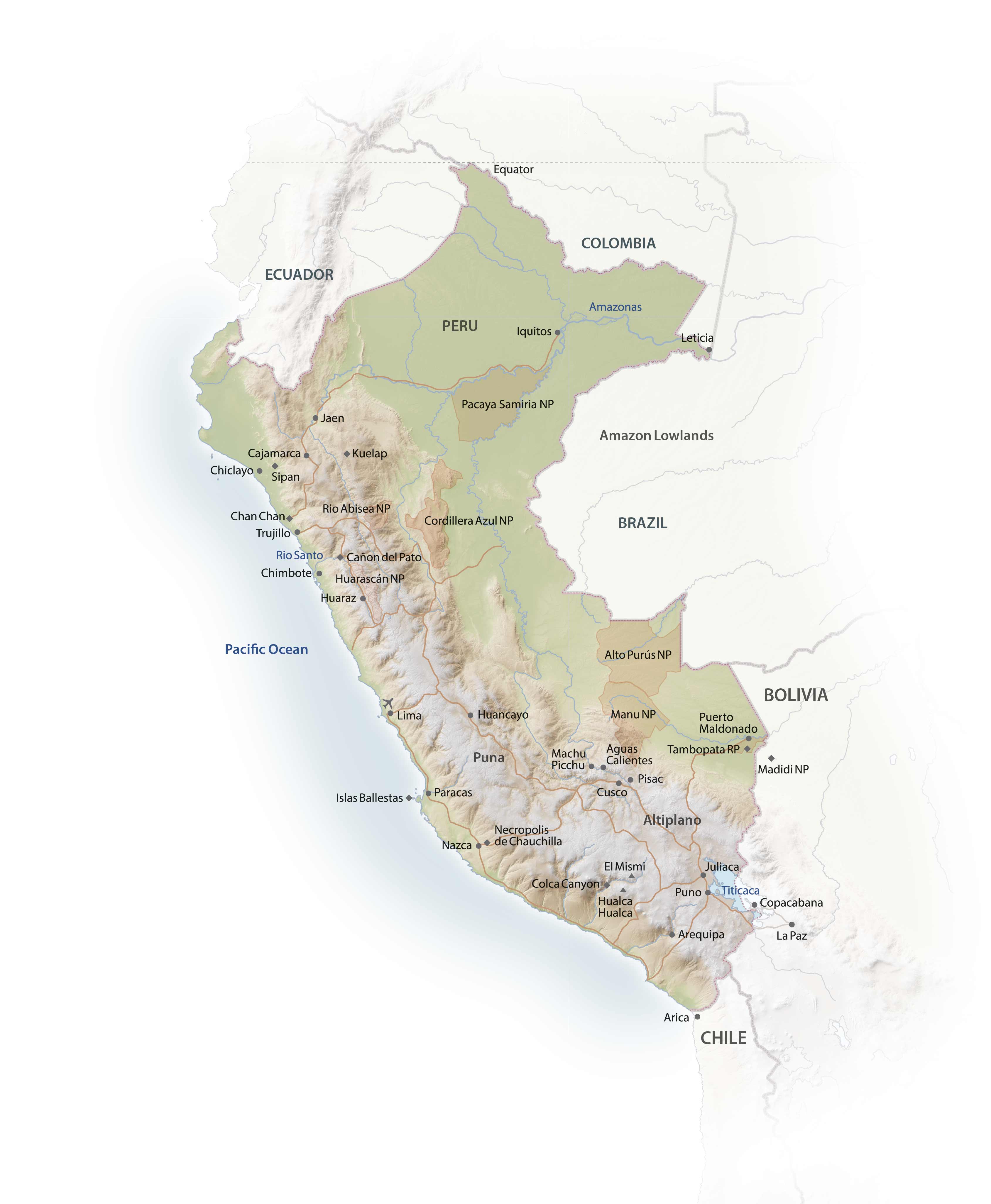 Peru Landkarte